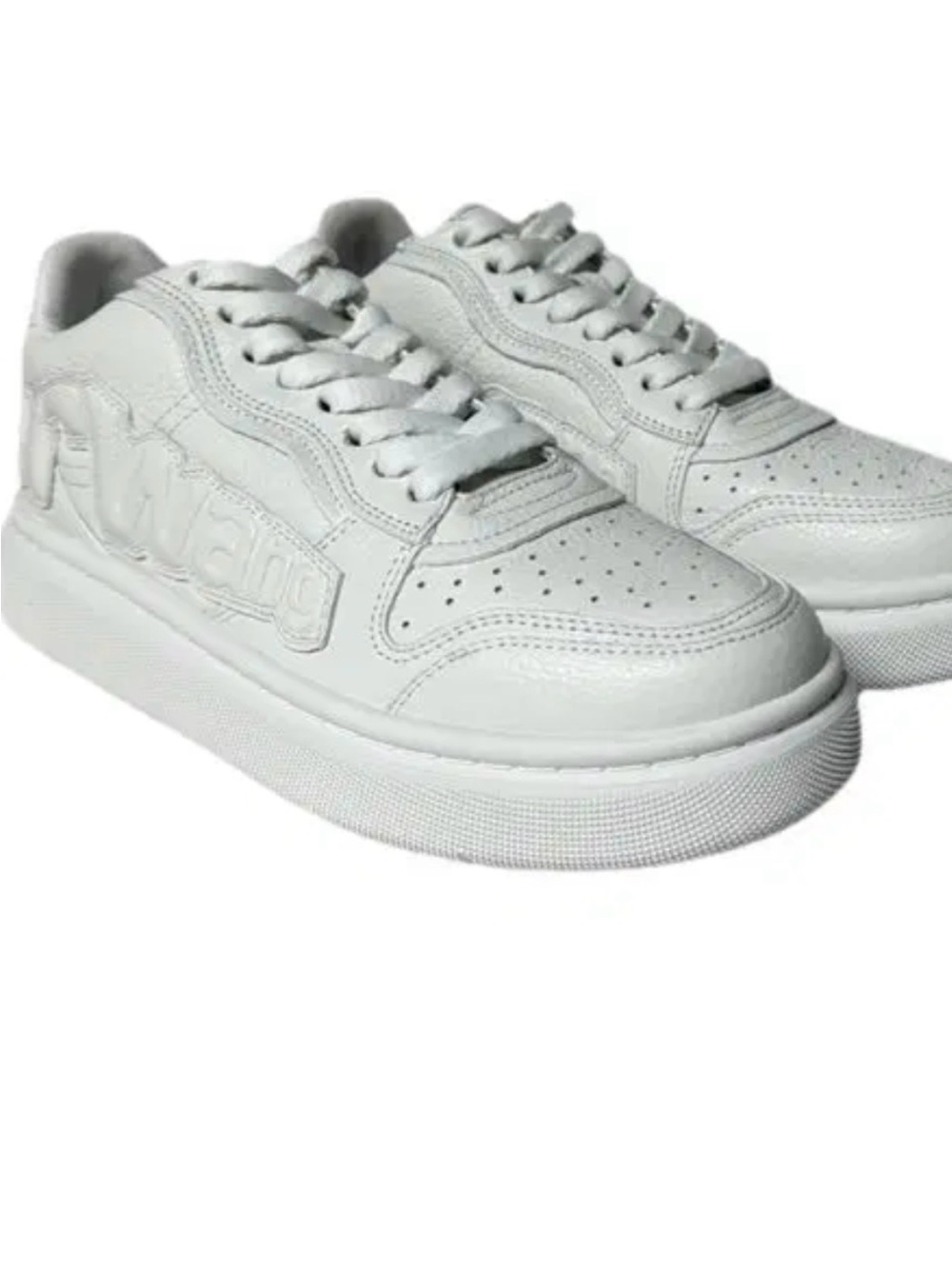Alexander Wang women White Low-Top Leather Sneakers